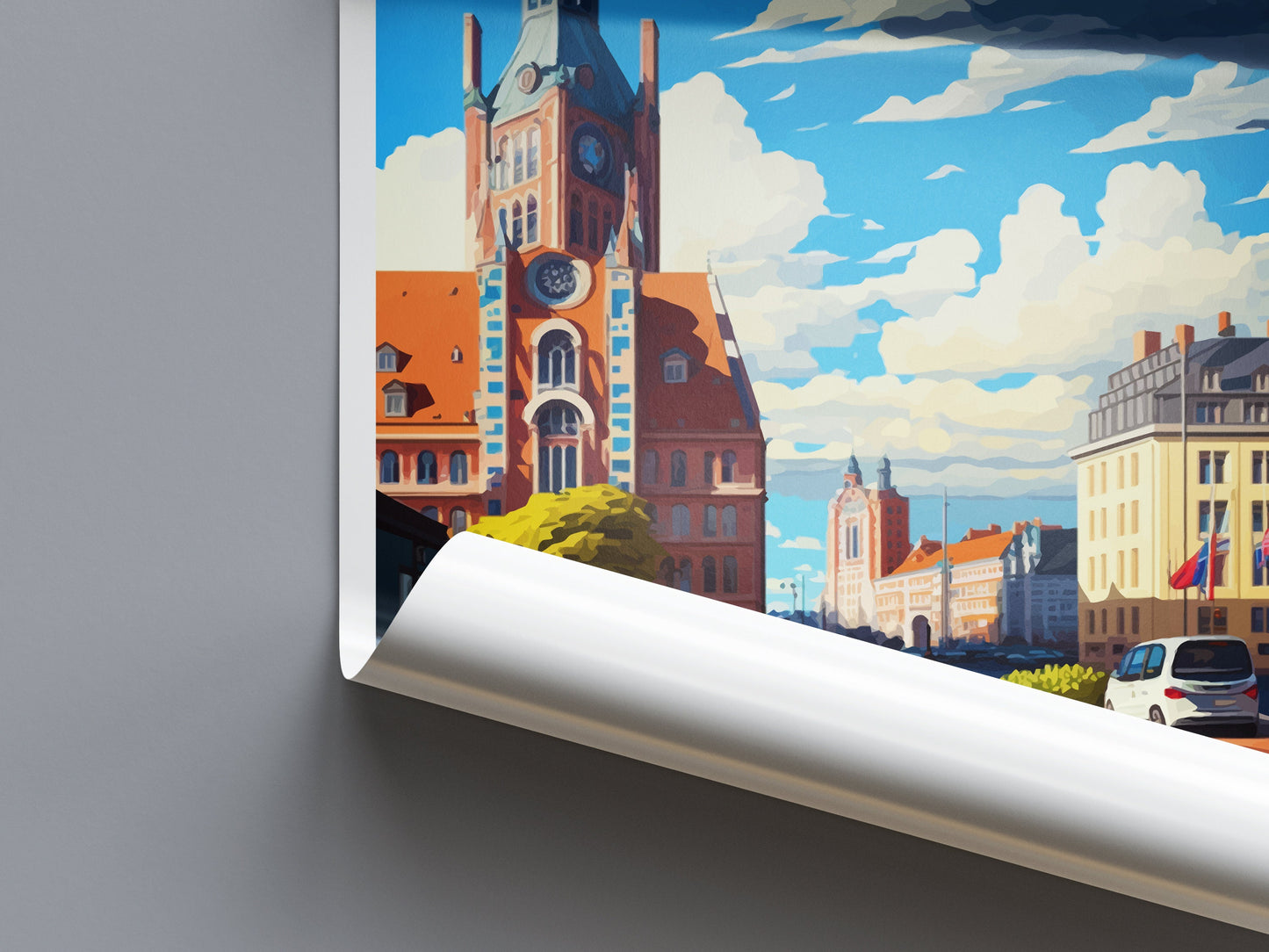 Ostrava Travel Print Wall Art Ostrava Wall Hanging Home Décor Ostrava Gift Art Lovers Czech Republic Art Lover Gift Ostrava Art Decor