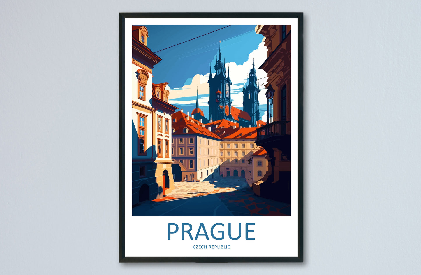 Prague Travel Print Wall Art Prague Wall Hanging Home Décor Prague Gift Art Lovers Czech Republic Art Lover Gift Prague Art Decor