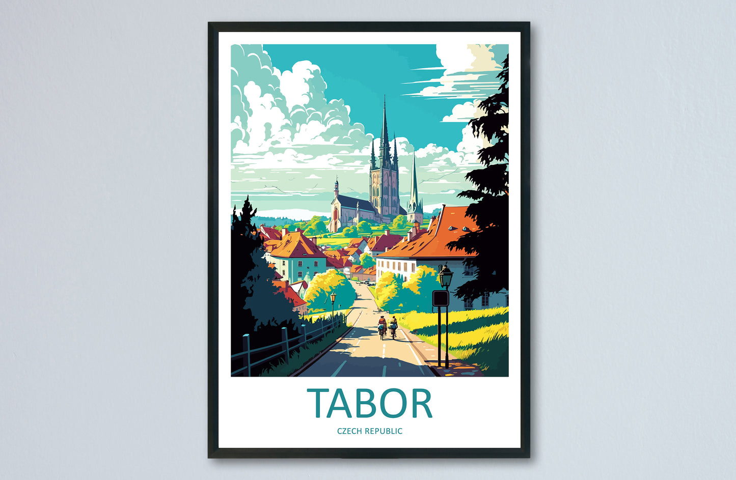 Tabor Travel Print Wall Art Tabor Wall Hanging Home Décor Tabor Gift Art Lovers Czech Republic Art Lover Gift Tabor Art Decor