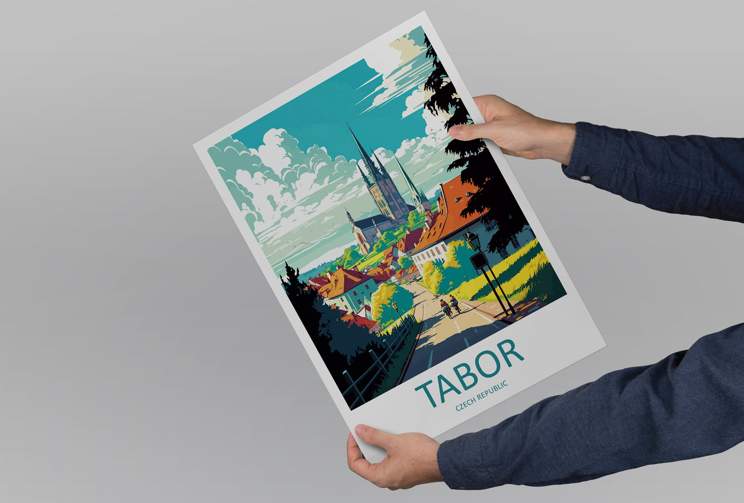 Tabor Travel Print Wall Art Tabor Wall Hanging Home Décor Tabor Gift Art Lovers Czech Republic Art Lover Gift Tabor Art Decor