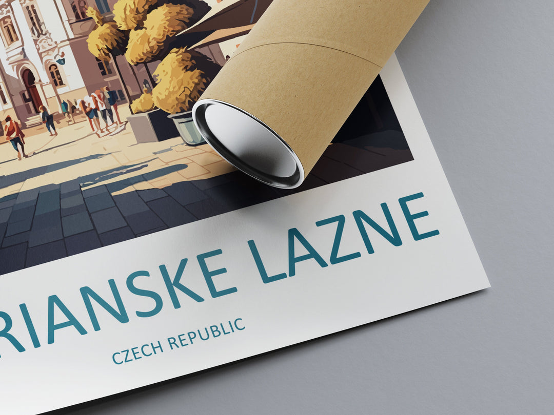 Mariánské Lázně Travel Print Wall Art Mariánské Lázně Wall Hanging Home Décor Mariánské Lázně Gift Art Lovers Czech Republic Art Lover Gift