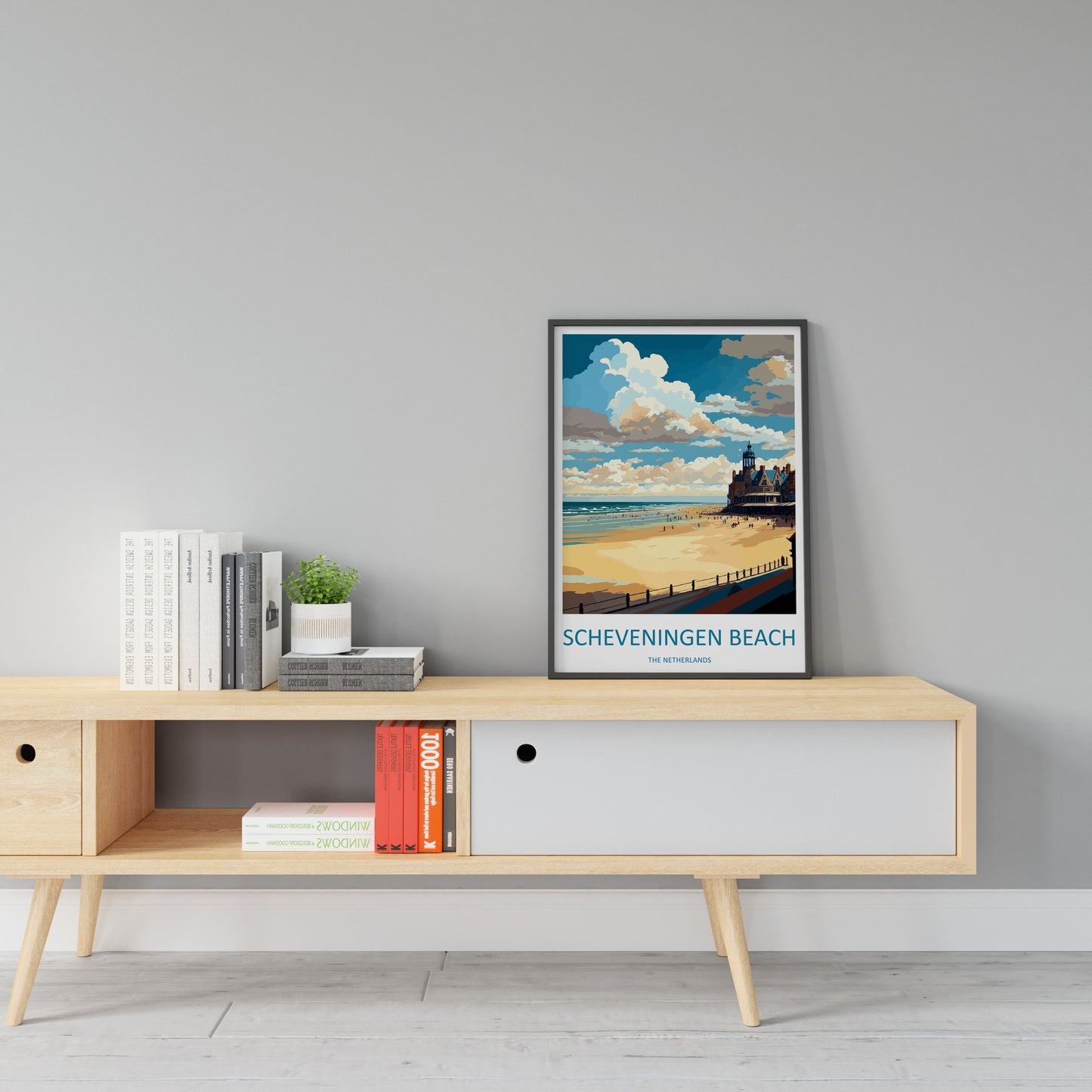 Scheveningen Beach Travel Print Wall Art Scheveningen Beach Wall Hanging Home Décor Scheveningen Beach Gift Art Lovers Netherlands Art Lover