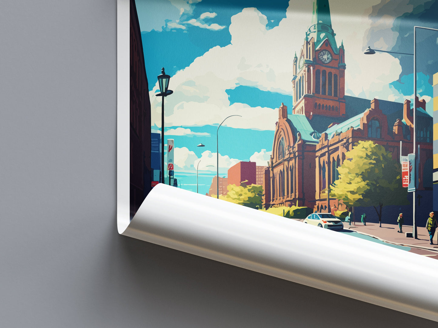 Belfast Travel Print Wall Art Belfast Wall Hanging Home Décor Belfast Gift Art Lovers Ireland Art Lover Gift Belfast Travel Art Gift