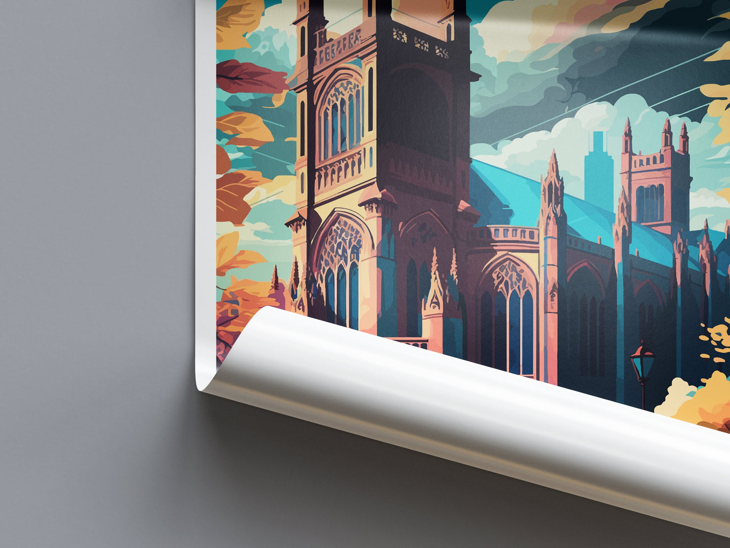 Manchester Travel Print Wall Art Manchester Wall Hanging Home Décor Manchester Gift Art Lovers England Art Lover Gift Manchester Travel Art