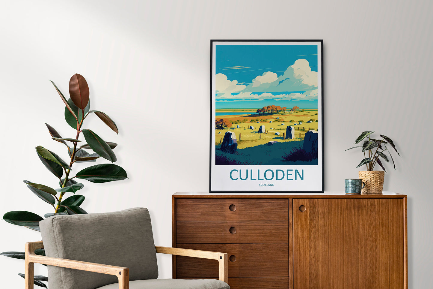 Culloden Travel Print Wall Art Culloden Wall Hanging Home Décor Culloden Gift Art Lovers Scotland Art Lover Gift Culloden Travel Artwork