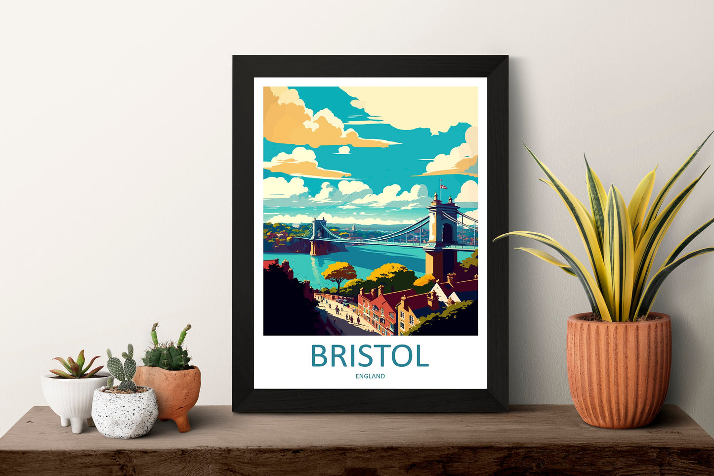 Bristol Travel Print Wall Art Bristol Wall Hanging Home Décor Bristol Gift Art Lovers England Art Lover Gift Bristol Bridge City Art Print