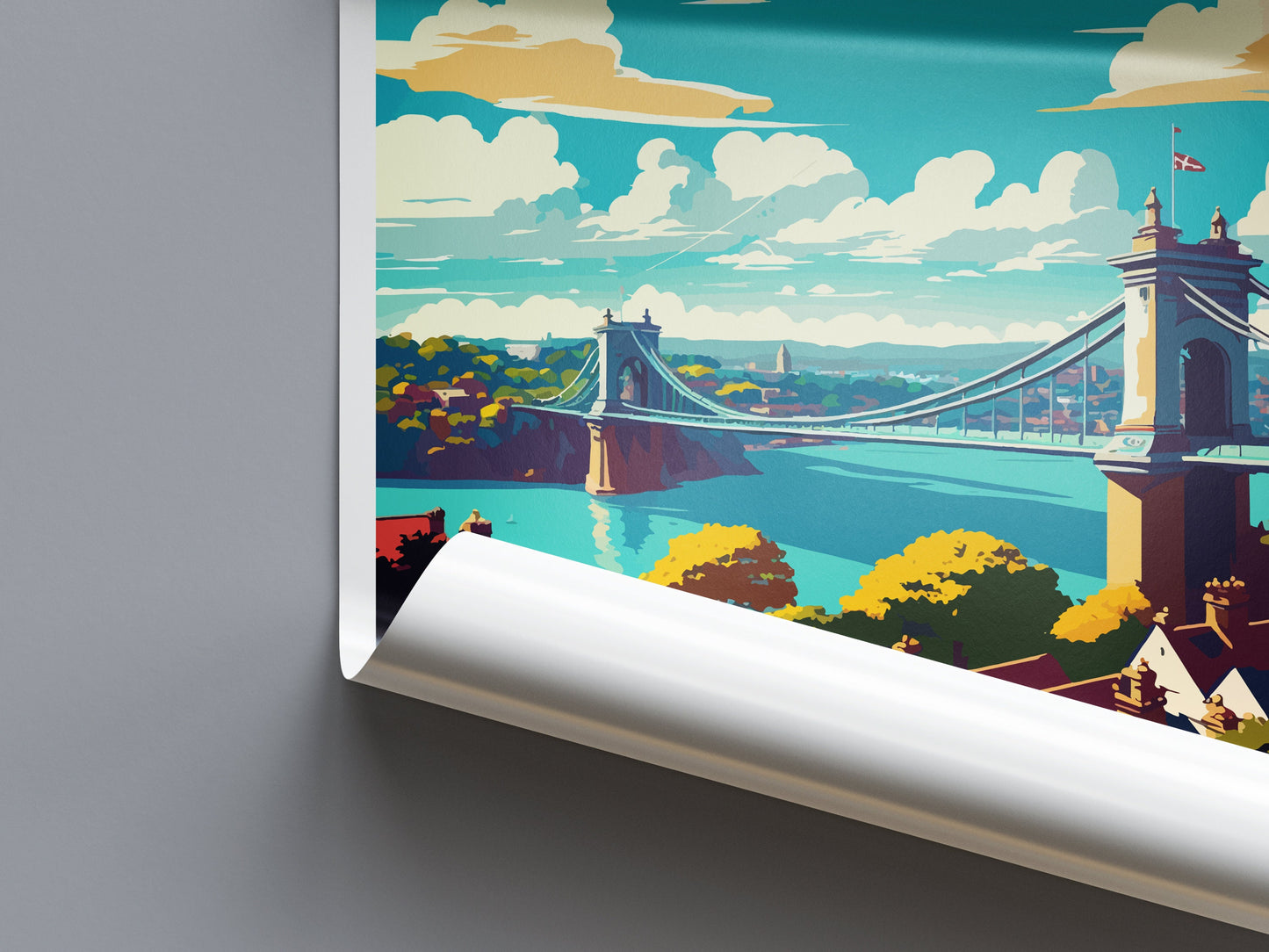 Bristol Travel Print Wall Art Bristol Wall Hanging Home Décor Bristol Gift Art Lovers England Art Lover Gift Bristol Bridge City Art Print