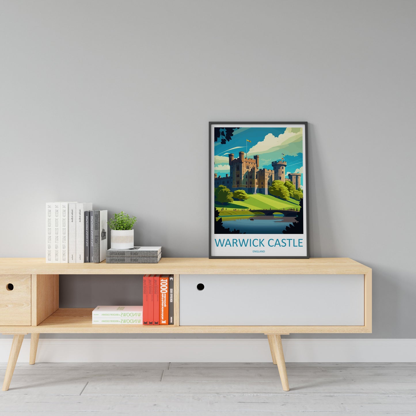 Warwick Castle Travel Print Wall Art Warwick Castle Wall Hanging Home Décor Warwick Castle Gift Art Lovers Scotland Art Lover Gift Castle