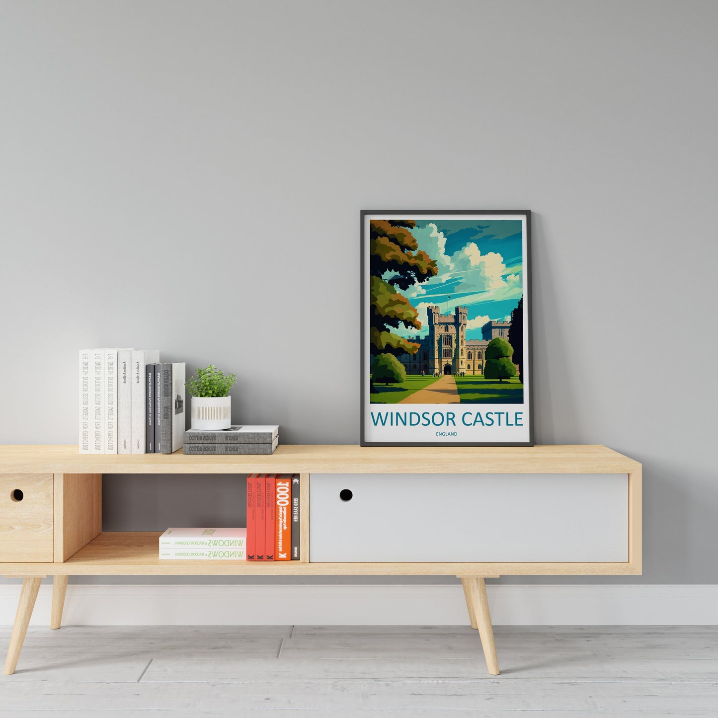 Windsor Castle Travel Print Wall Art Windsor Castle Wall Hanging Home Décor Windsor Castle Gift Art Lovers Scotland Art Lover Gift Castle
