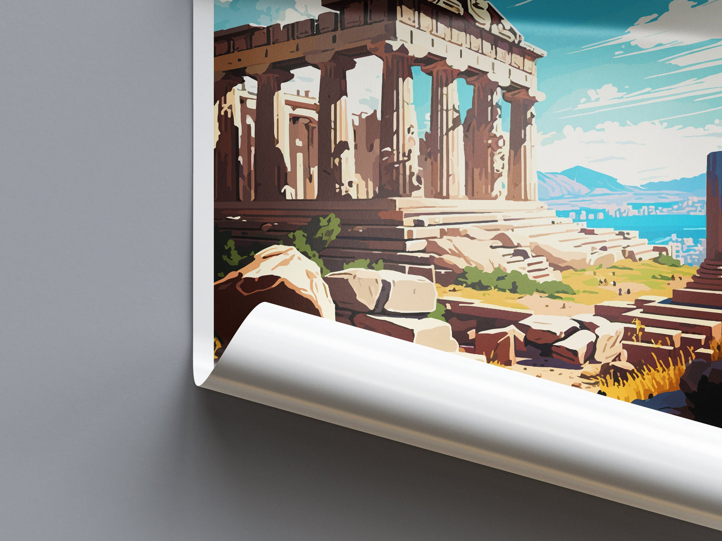 Athens Travel Print Wall Art Athens Greece Wall Hanging Home Decoration Athens Gift Art Lovers Wall Art Print Athens Greece Wall Poster Art