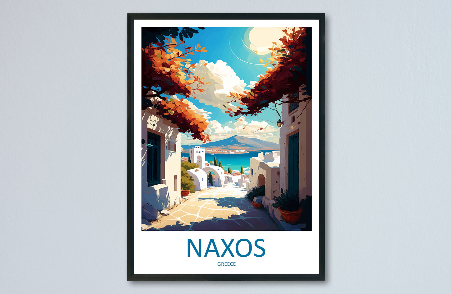 Naxos Travel Print Wall Art Naxos Greece Wall Hanging Home Decoration Naxos Gift Art Lovers Wall Art Print Naxos Greece Wall Art
