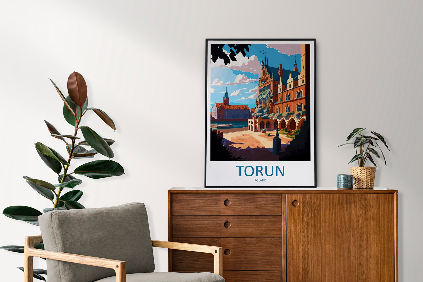 Torun Travel Print Wall Art Torun Wall Hanging Home Décor Torun Gift Art Lovers Poland Art Lover Gift Torun Travel Wall Art