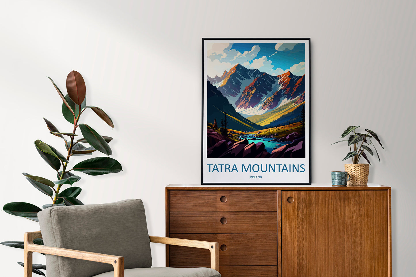 Tatra Mountains Travel Print Wall Art Tatra Mountains Wall Hanging Home Décor Tatra Mountains Gift Art Lovers Poland Art Lover Gift