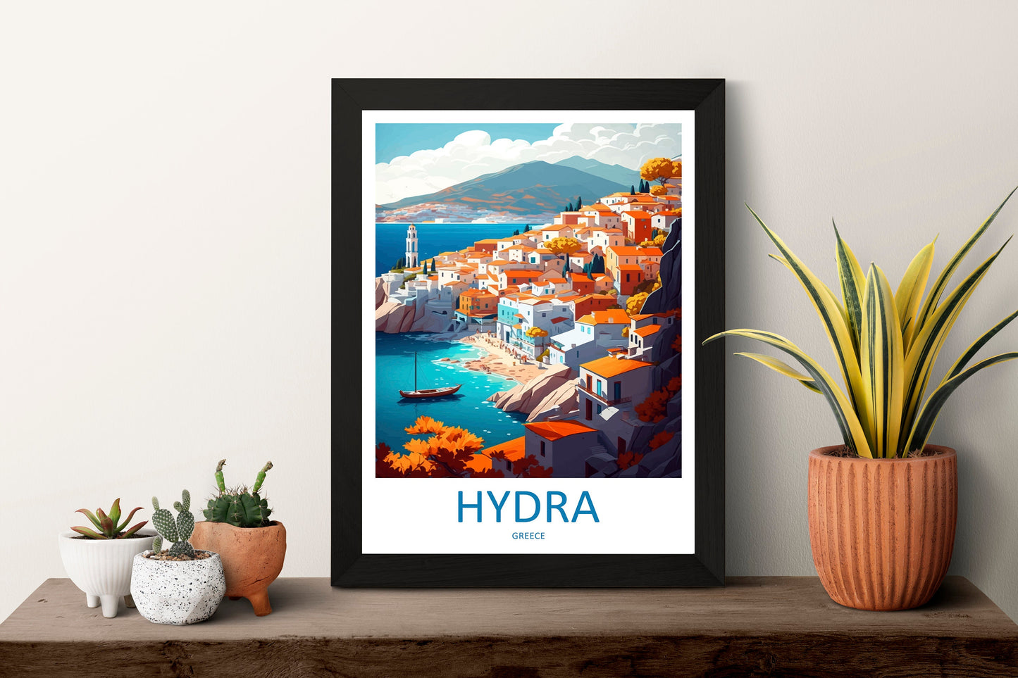 Hydra Travel Print Wall Art Hydra Greece Wall Hanging Home Decoration Hydra Gift Art Lovers Wall Art Print Hydra Greece Wall Art