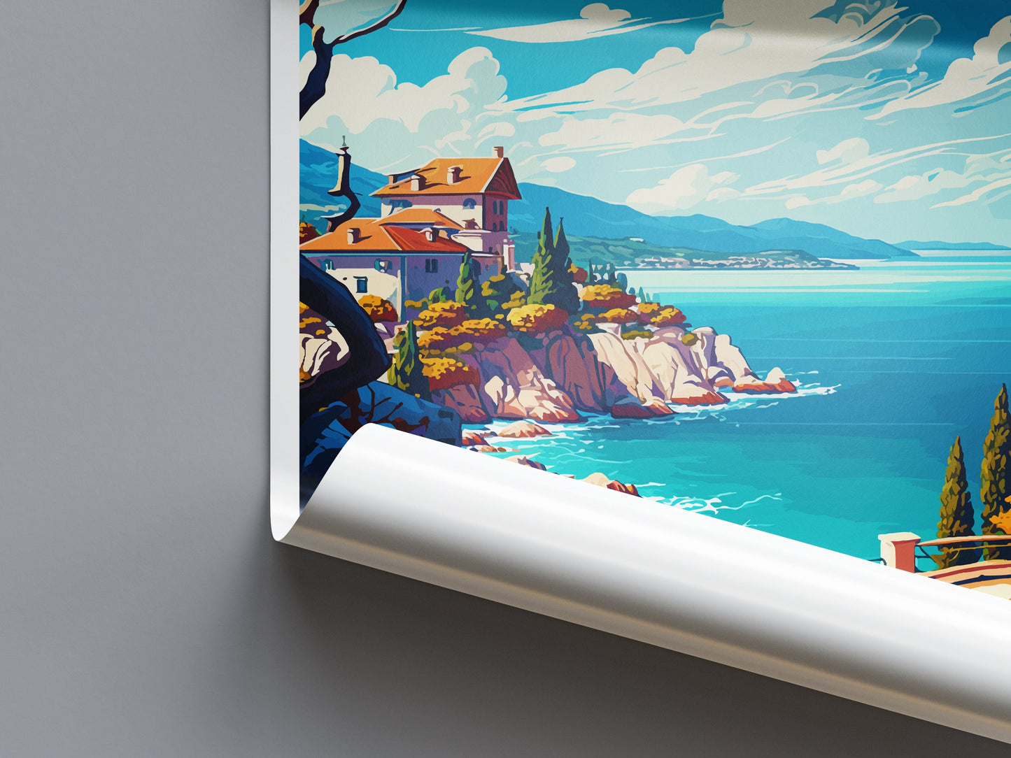 Thassos Travel Print Wall Art Thassos Greece Wall Hanging Home Decoration Thassos Gift Art Lovers Wall Art Print Thassos Greece Wall Art