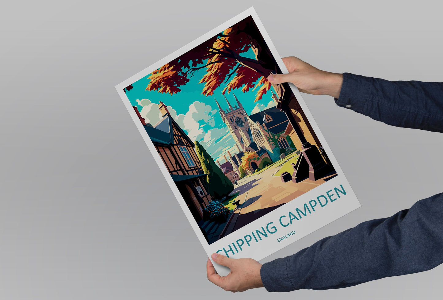 Chipping Campden Travel Print Wall Art Chipping Campden Wall Hanging Home Décor Chipping Campden Gift Art Lovers England Art Lover Gift
