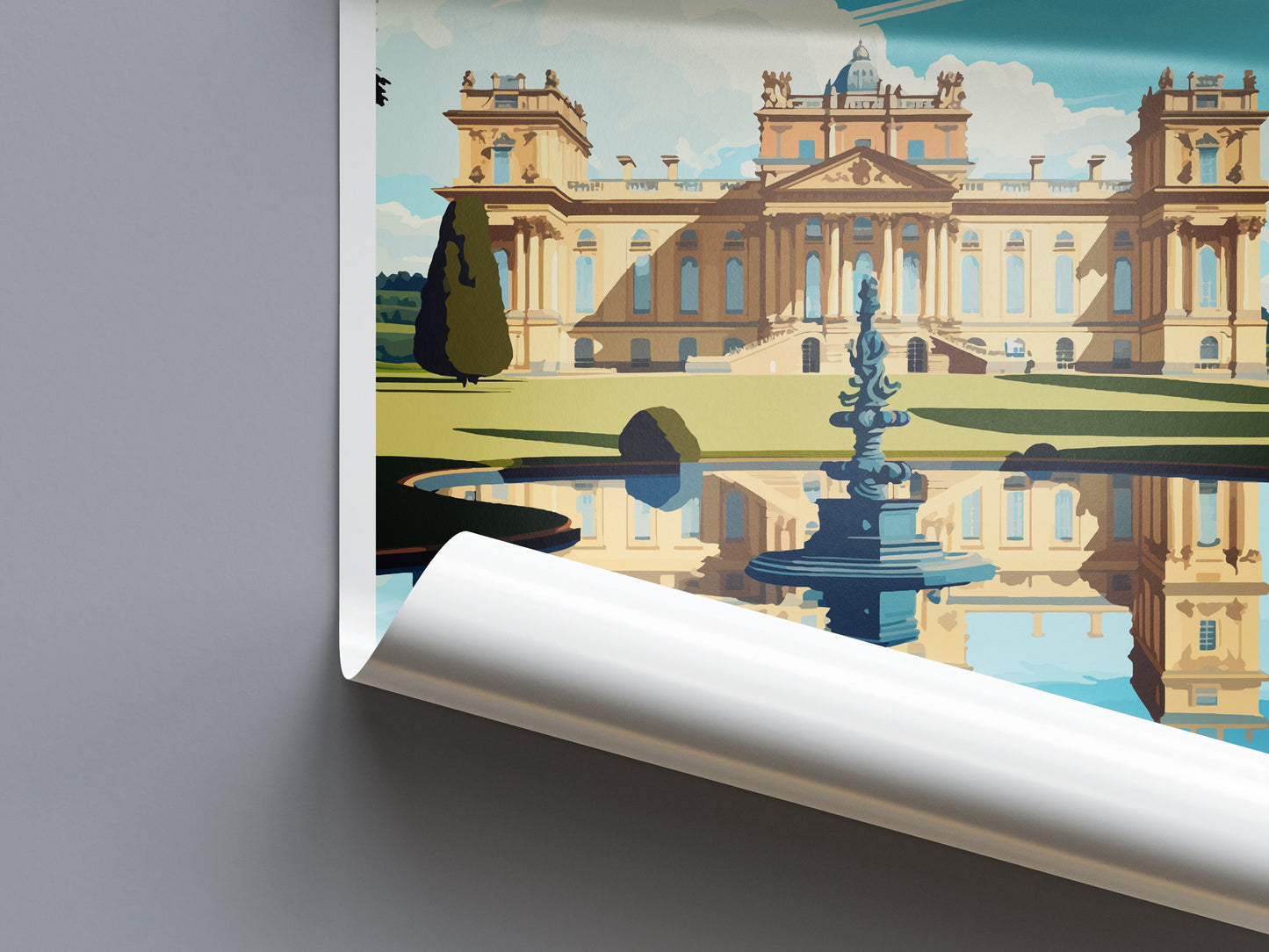 Blenheim Palace Travel Print Wall Art Blenheim Palace Wall Hanging Home Décor Blenheim Palace Gift Art Lovers England Art Lover Gift
