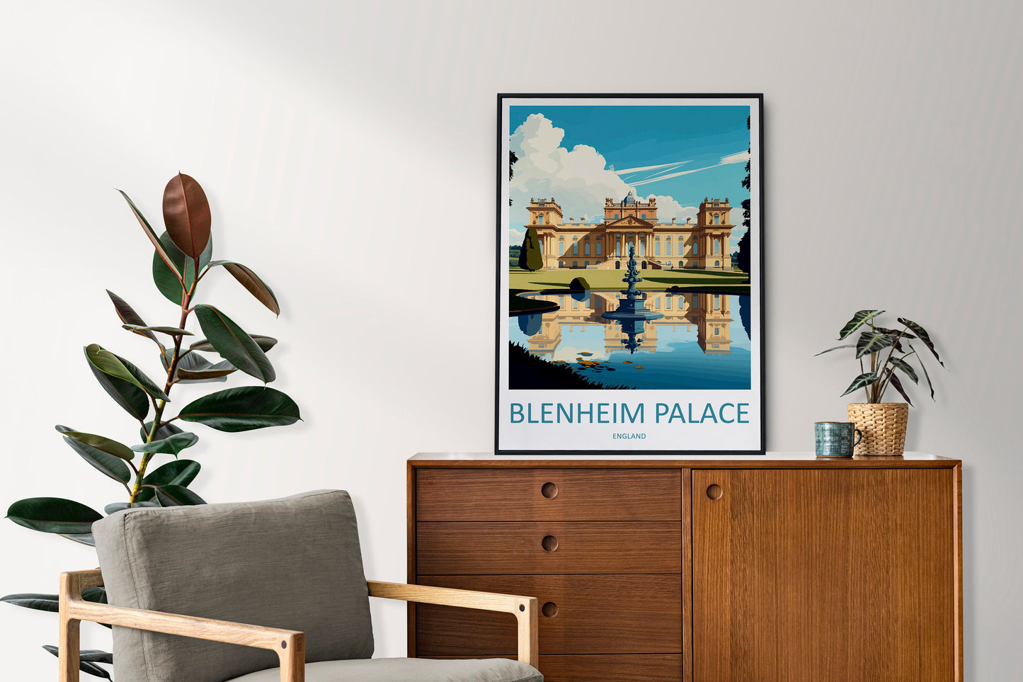 Blenheim Palace Travel Print Wall Art Blenheim Palace Wall Hanging Home Décor Blenheim Palace Gift Art Lovers England Art Lover Gift