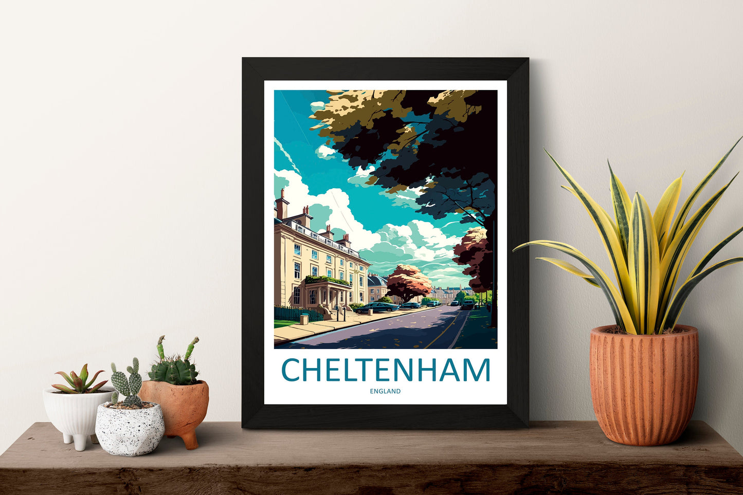Cheltenham Travel Print Wall Art Cheltenham Wall Hanging Home Décor Cheltenham Gift Art Lovers England Art Lover Gift Cheltenham Art