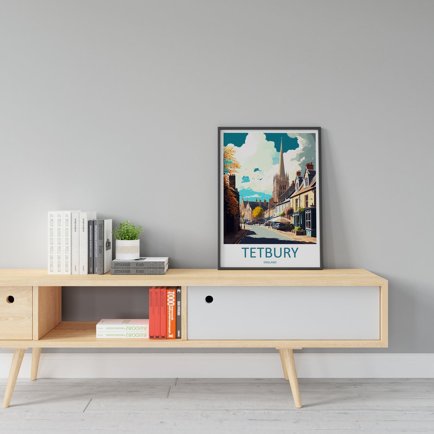 Tetbury Travel Print Wall Art Tetbury Wall Hanging Home Décor Tetbury Gift Art Lovers England Art Lover Gift Tetbury Travel Souvenir