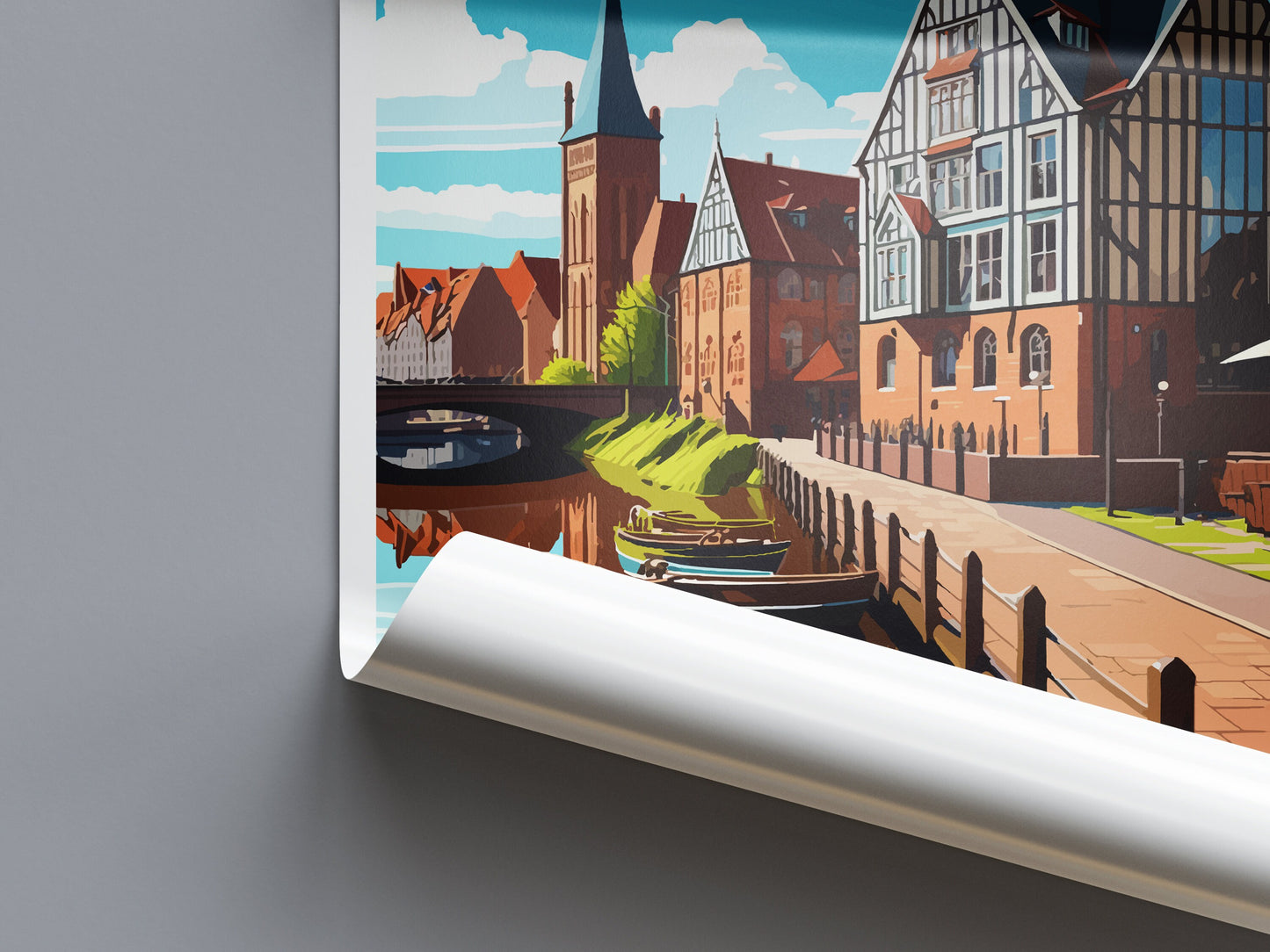 Bydgoszcz Travel Print Wall Art Bydgoszcz Wall Hanging Home Décor Bydgoszcz Gift Art Lovers Poland Art Lover Gift Bydgoszcz Travel Wall Art