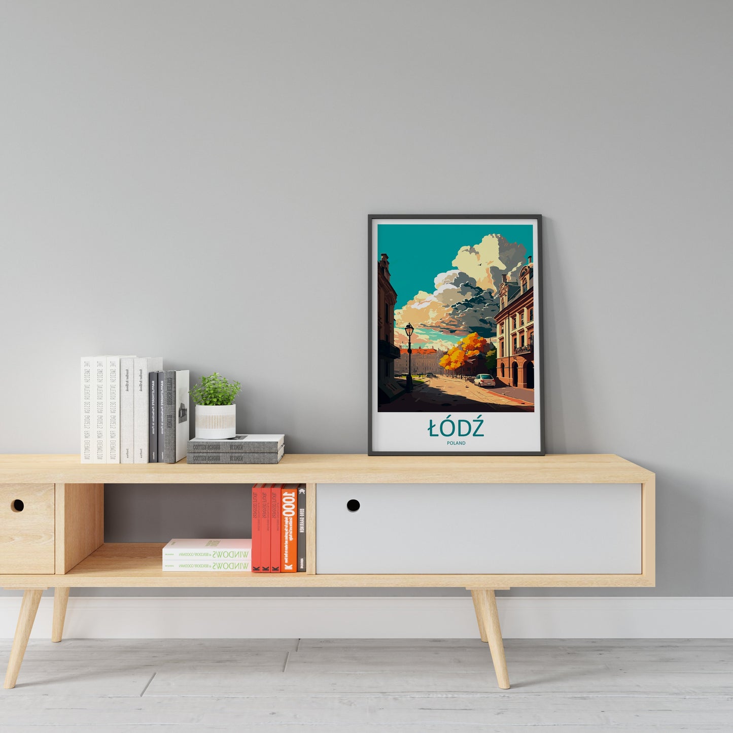 Łódź Travel Print Wall Art Łódź Wall Hanging Home Décor Łódź Gift Art Lovers Poland Art Lover Gift Łódź Travel Wall Art