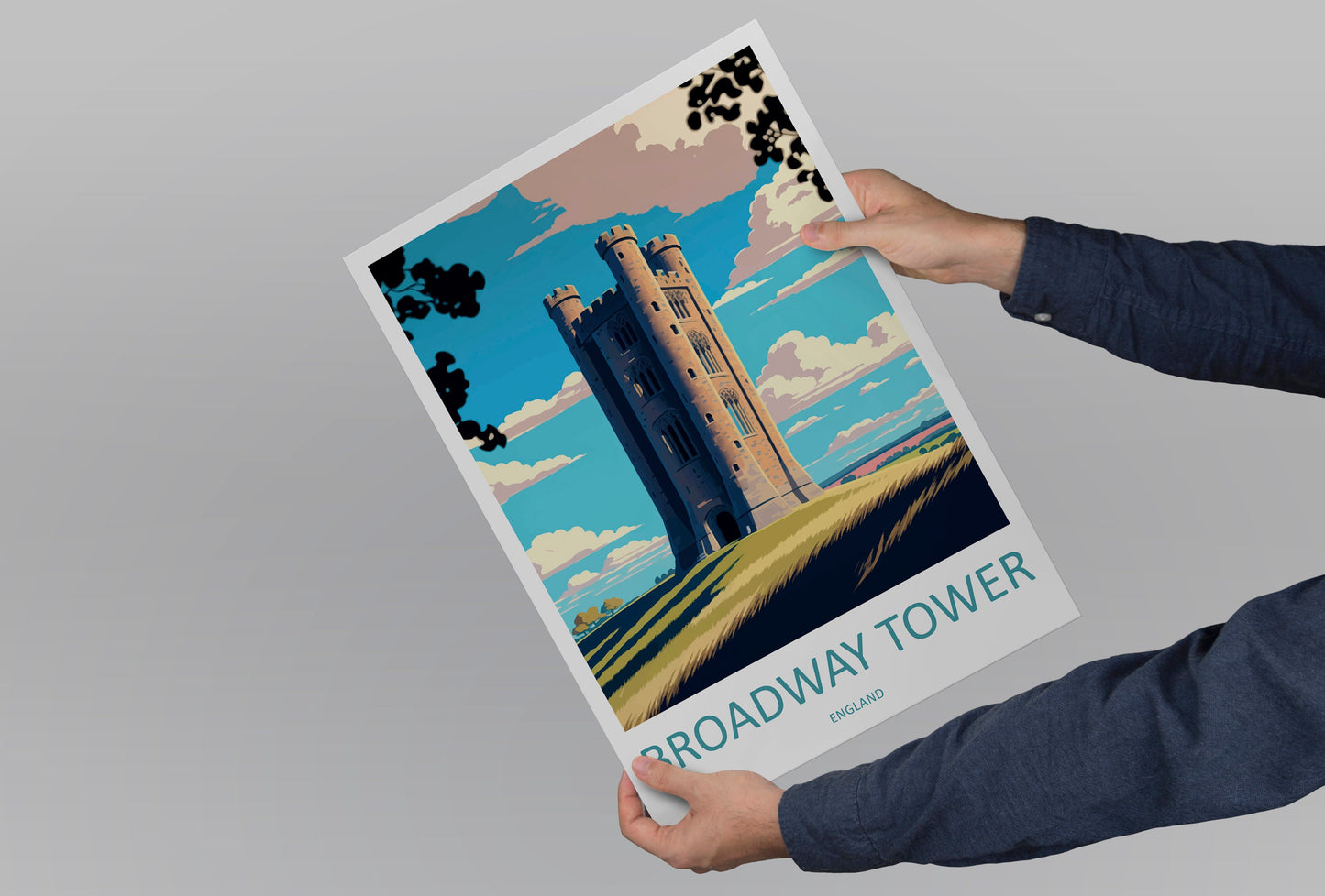 Broadway Tower Travel Print Wall Art Broadway Tower Wall Hanging Home Décor Broadway Tower Gift Art Lovers England Art Lover Gift Cotswold