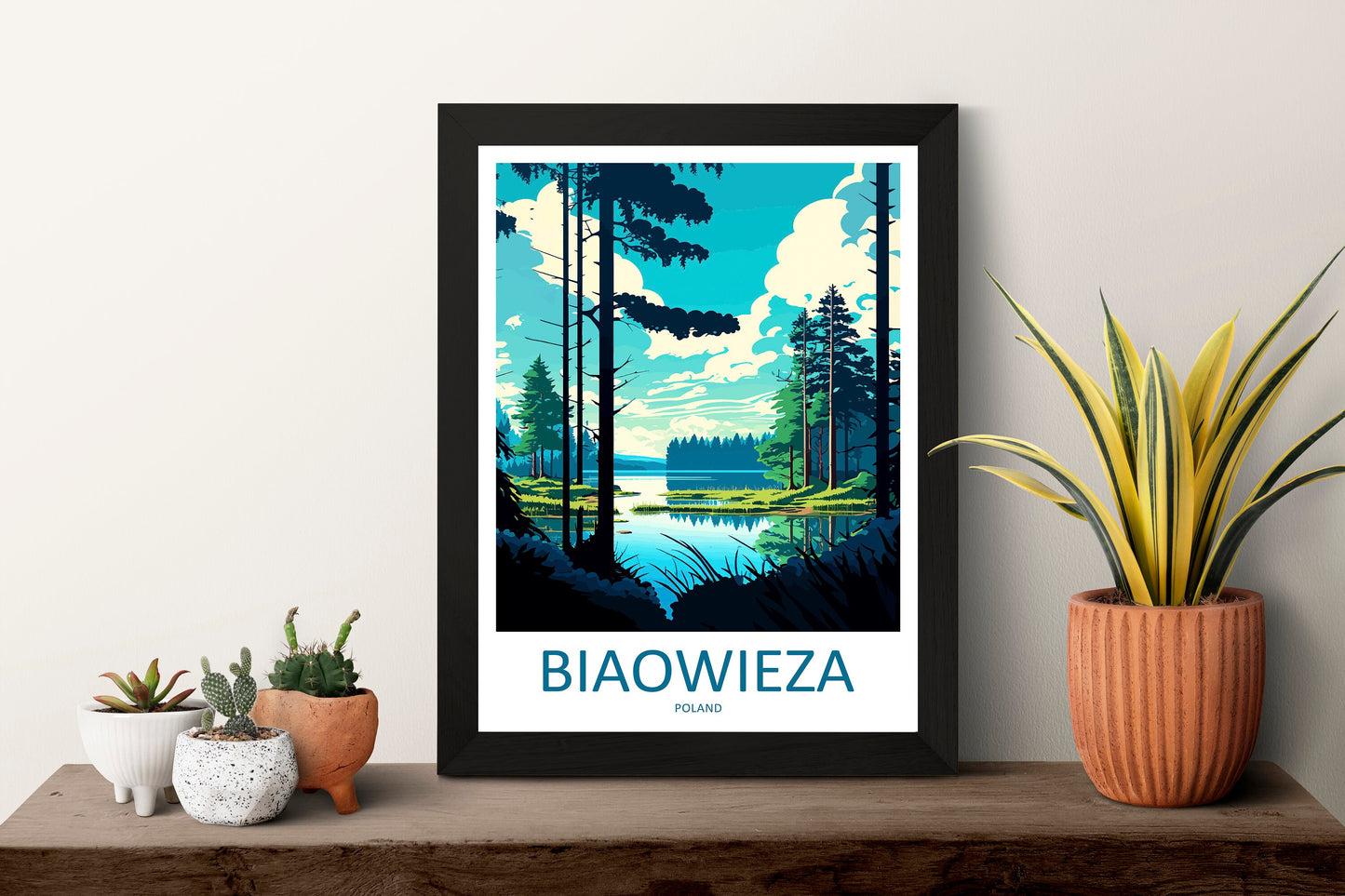 Białowieża Travel Print Wall Art Białowieża Wall Hanging Home Décor Białowieża Gift Art Lovers Poland Art Lover Gift Białowieża Travel Art