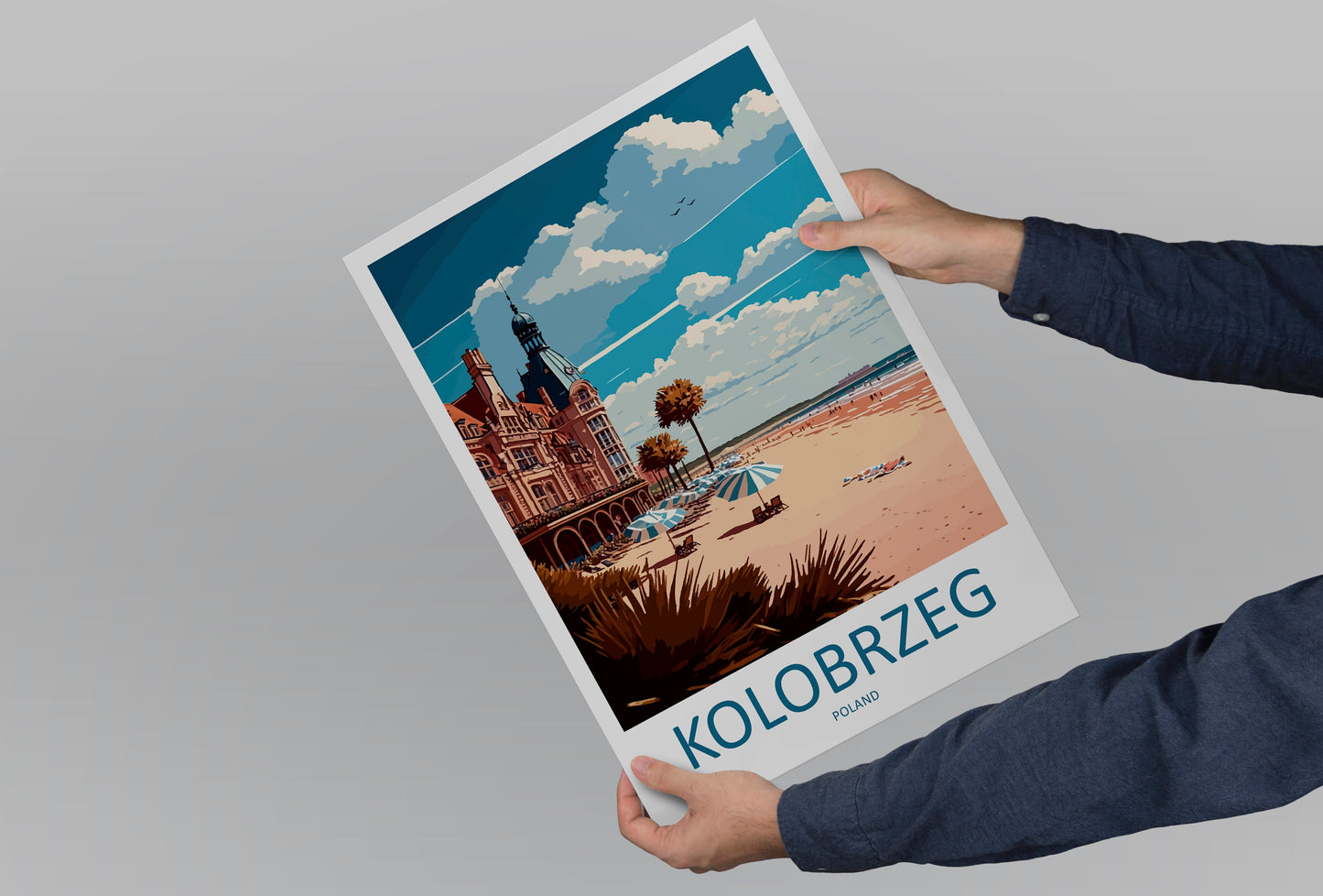 Kolobrzeg Travel Print Wall Art Kolobrzeg Wall Hanging Home Décor Kolobrzeg Gift Art Lovers Poland Art Lover Gift Kolobrzeg Travel Wall Art