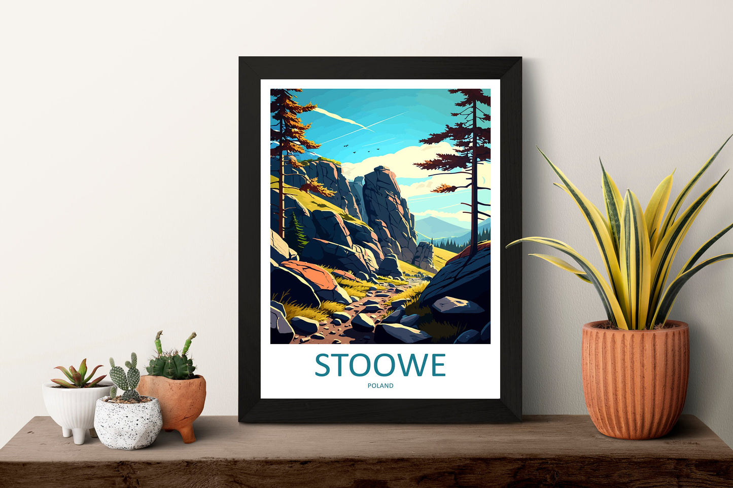 Stoowe Travel Print Wall Art Stoowe Wall Hanging Home Décor Stoowe Gift Art Lovers Poland Art Lover Gift Stoowe Travel Wall Art