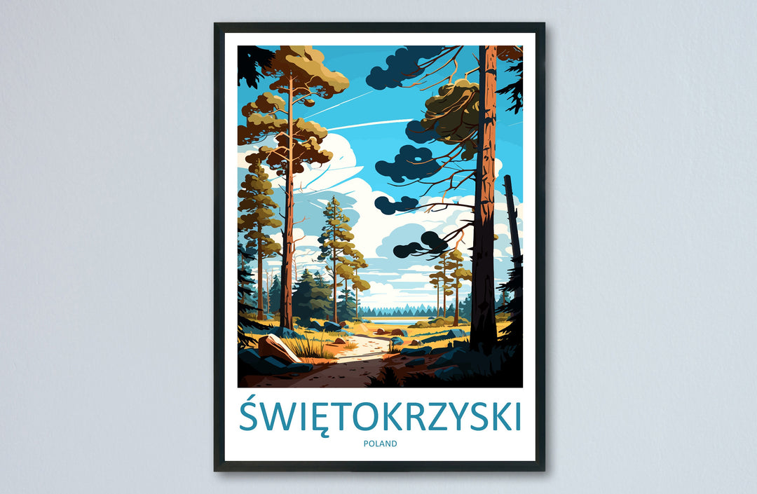 Świętokrzyski Travel Print Wall Art Świętokrzyski Wall Hanging Home Décor Świętokrzyski Gift Art Lovers Poland Art Lover Gift Świętokrzyski