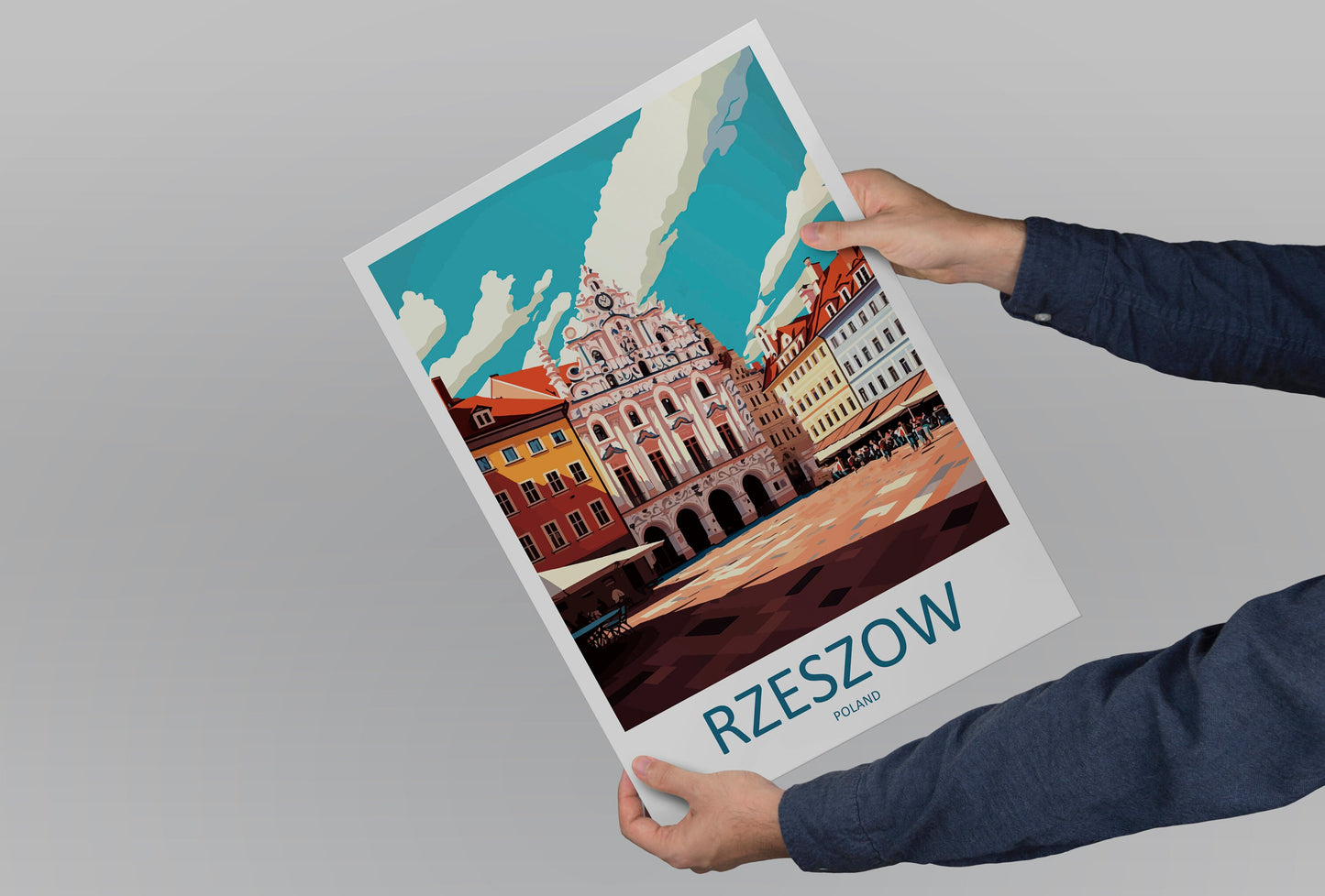 Rzeszów Travel Print Wall Art Rzeszów Wall Hanging Home Décor Rzeszów Gift Art Lovers Poland Art Lover Gift Rzeszów Travel Wall Art