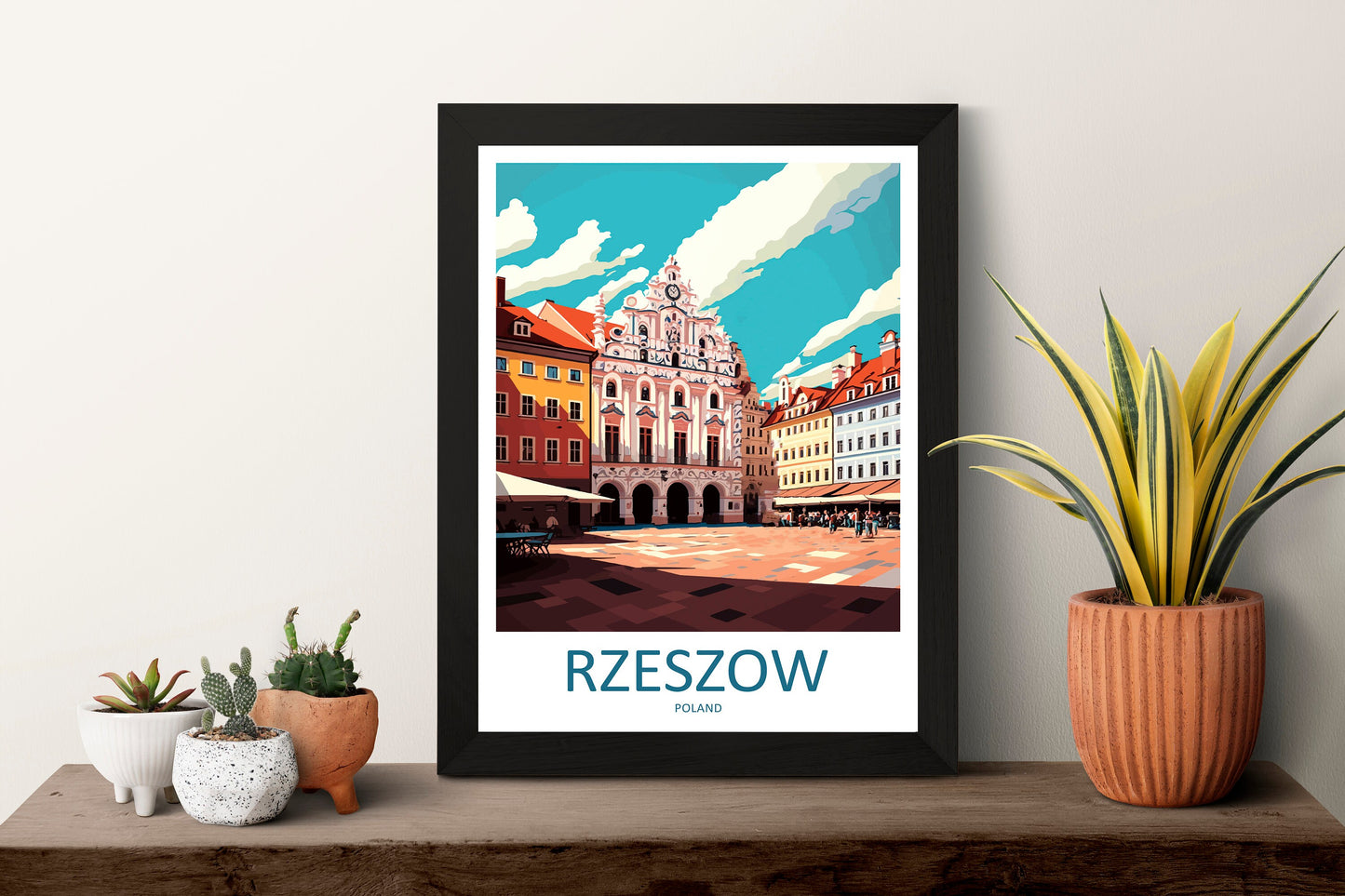 Rzeszów Travel Print Wall Art Rzeszów Wall Hanging Home Décor Rzeszów Gift Art Lovers Poland Art Lover Gift Rzeszów Travel Wall Art