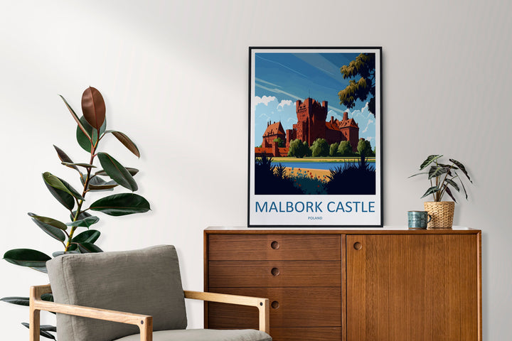 Malbork Castle Travel Print Wall Art Malbork Castle Wall Hanging Home Décor Malbork Castle Gift Art Lovers Poland Art Lover Gift