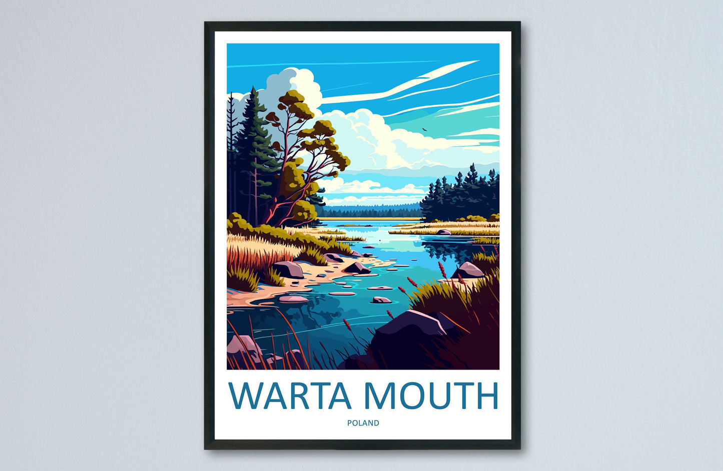 Warta Mouth Travel Print Wall Art Warta Mouth Wall Hanging Home Décor Warta Mouth Gift Art Lovers Poland Art Lover Gift Warta Mouth Travel