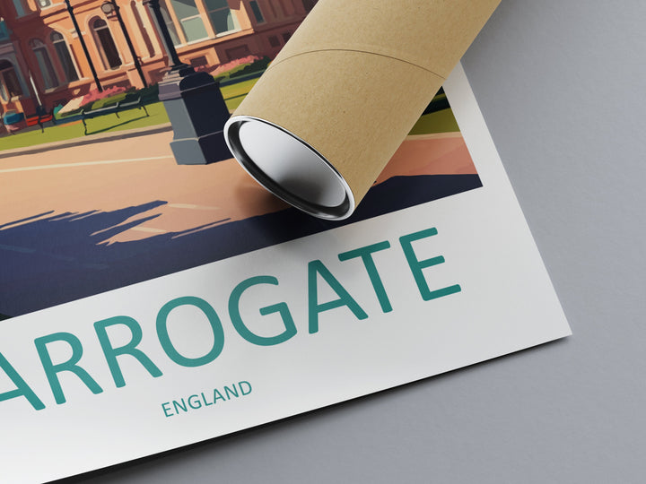 Harrogate Travel Print Wall Art Harrogate Wall Hanging Home Décor Harrogate Gift Art Lovers England Art Lover Gift Harrogate Travel Gift