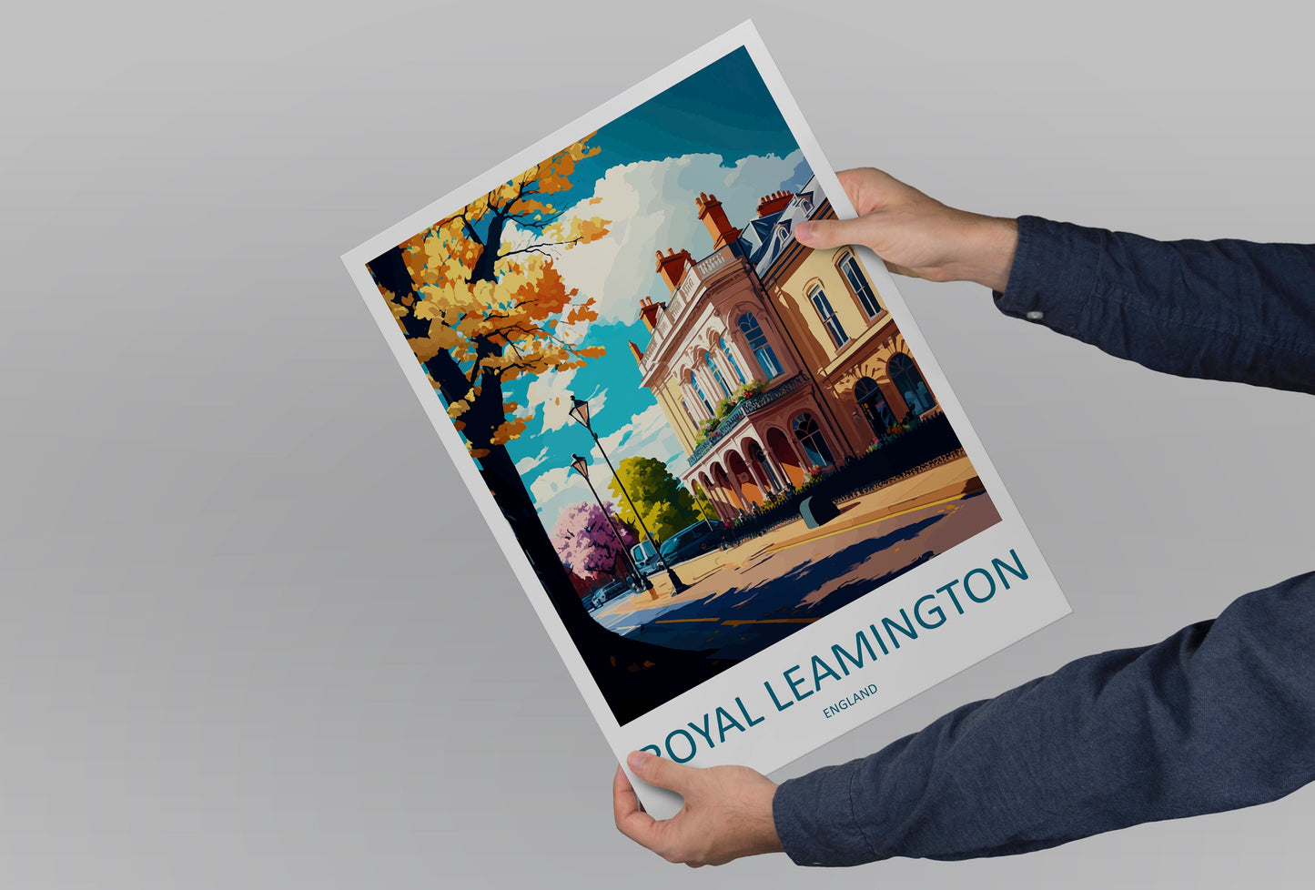 Royal Leamington Travel Print Wall Art Royal Leamington Wall Hanging Home Décor Royal Leamington Gift Art Lovers England Art Lover Gift
