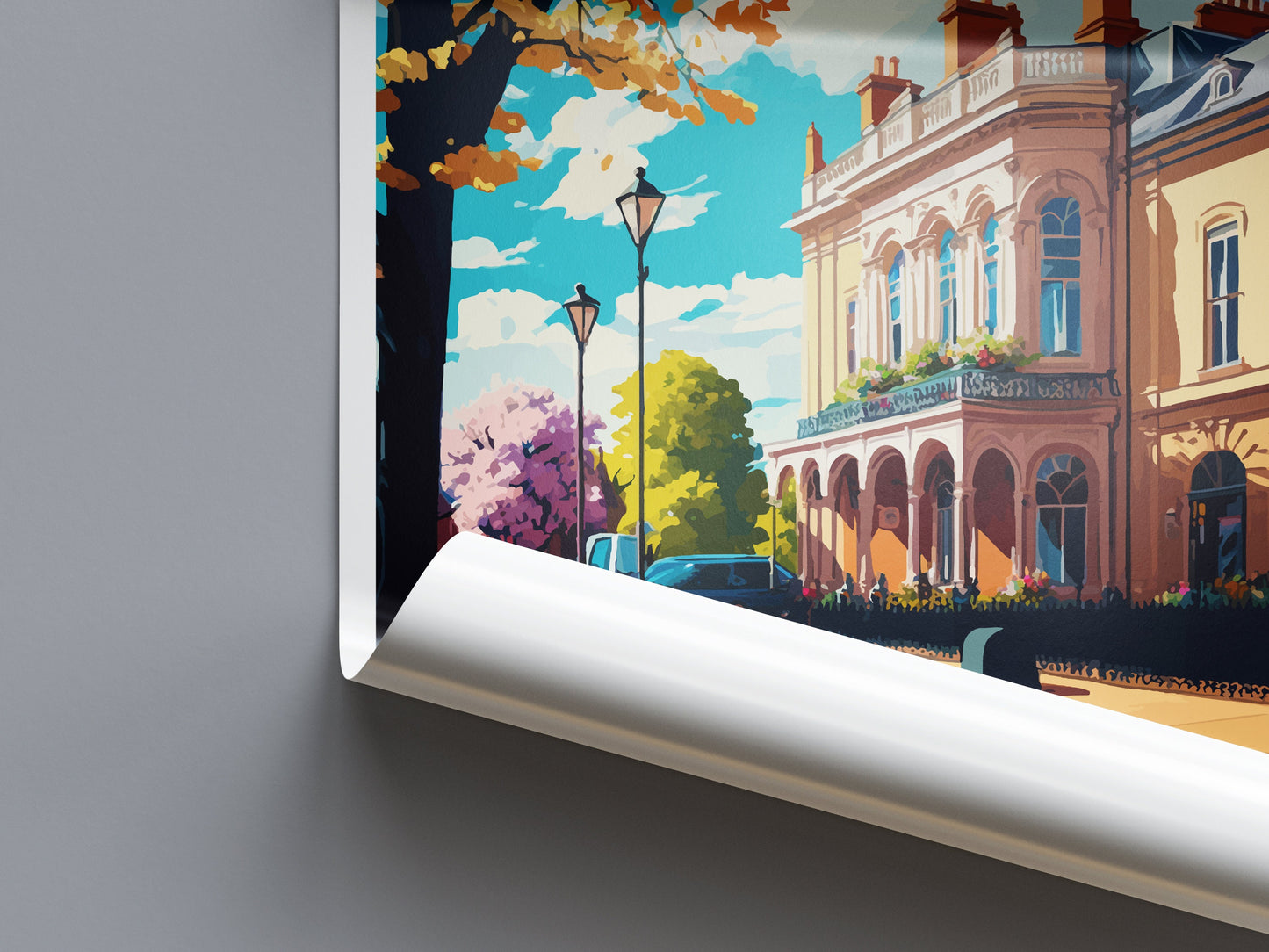 Royal Leamington Travel Print Wall Art Royal Leamington Wall Hanging Home Décor Royal Leamington Gift Art Lovers England Art Lover Gift