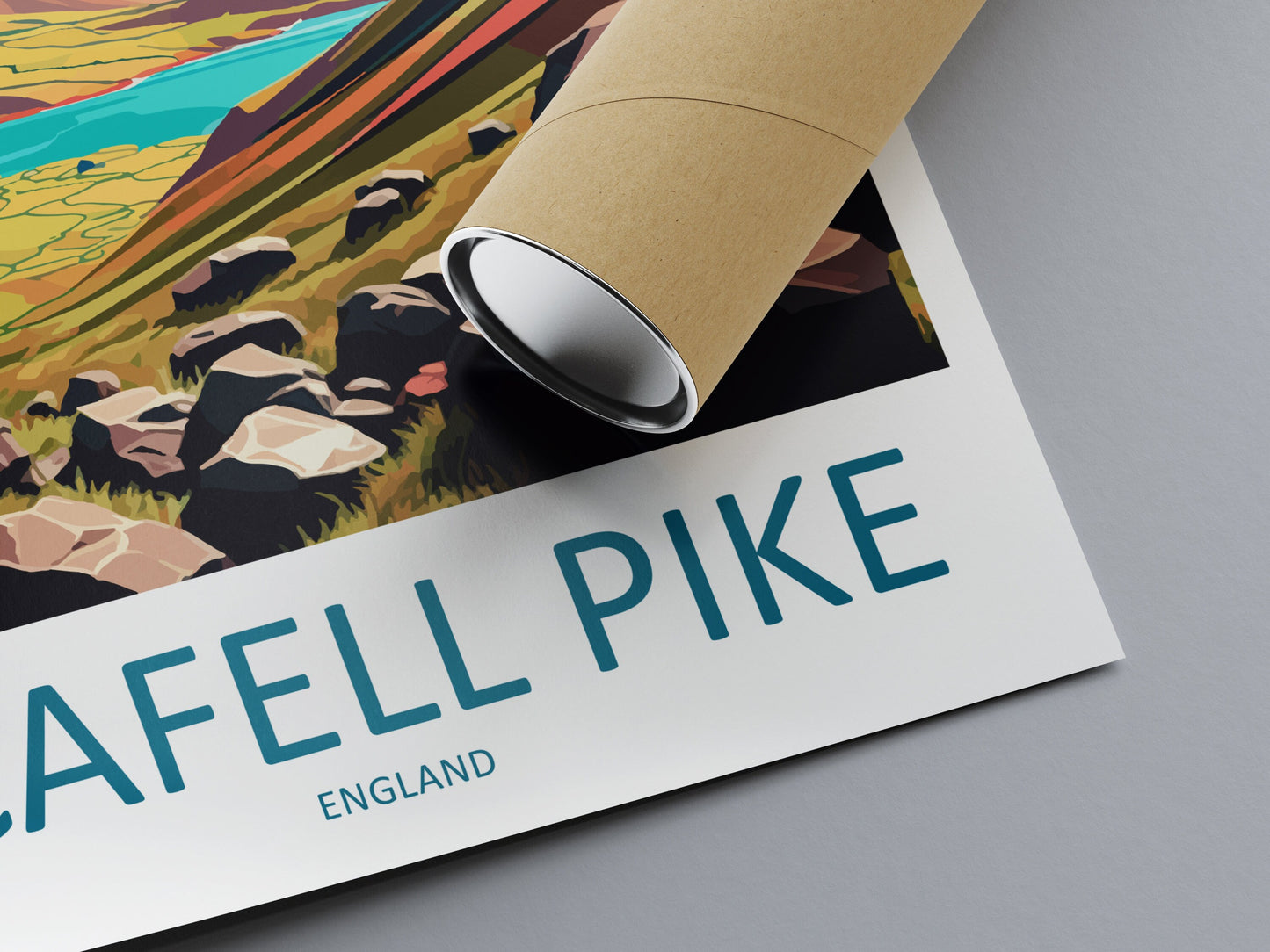 Scafell Pike Travel Print Wall Art Scafell Pike Wall Hanging Home Décor Scafell Pike Gift Art Lovers England Art Lover Gift Scafell Pike
