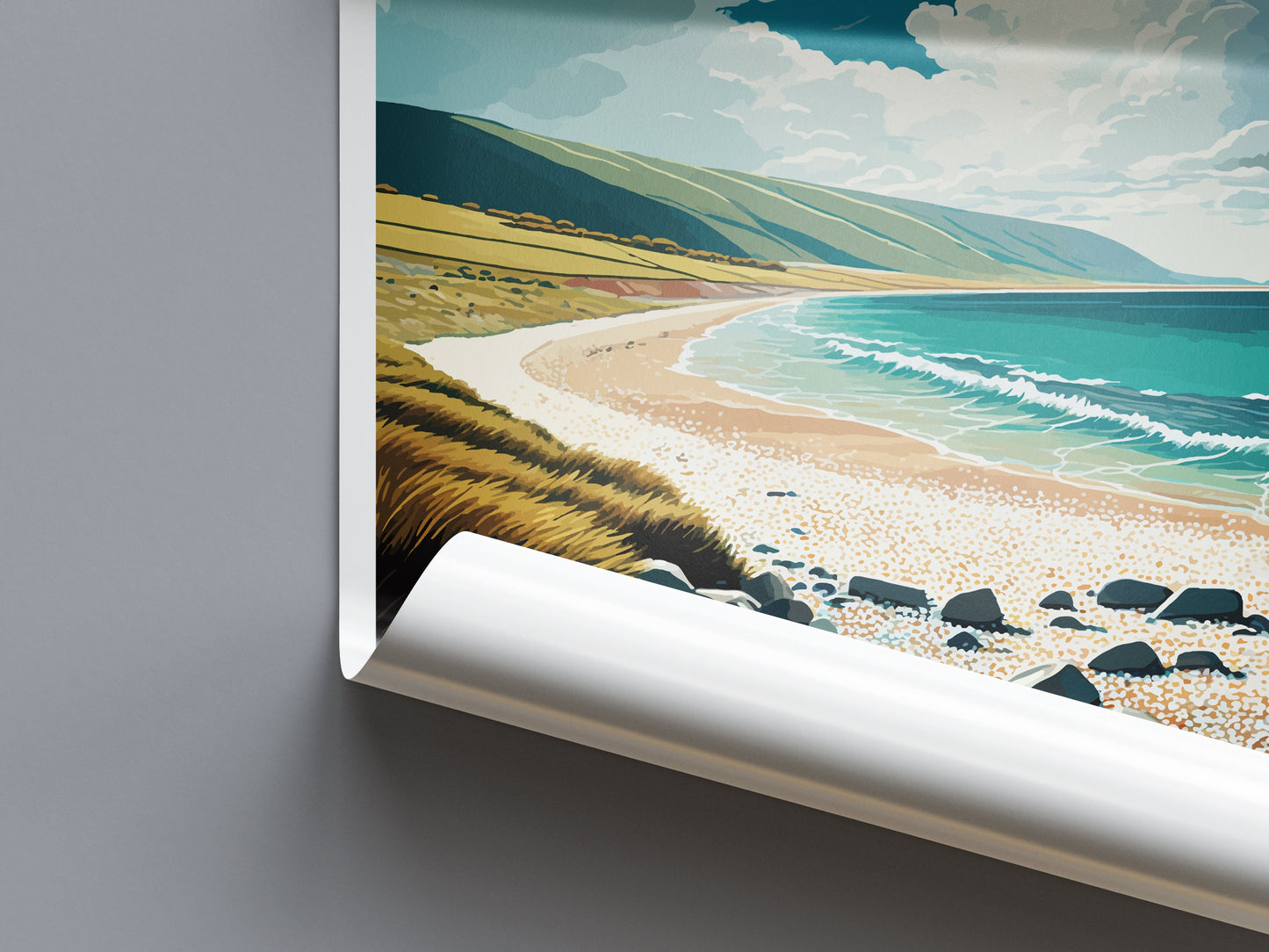 Chesil Beach Travel Print Wall Art Chesil Beach Wall Hanging Home Décor Chesil Beach Gift Art Lovers England Art Lover Gift Chesil Beach