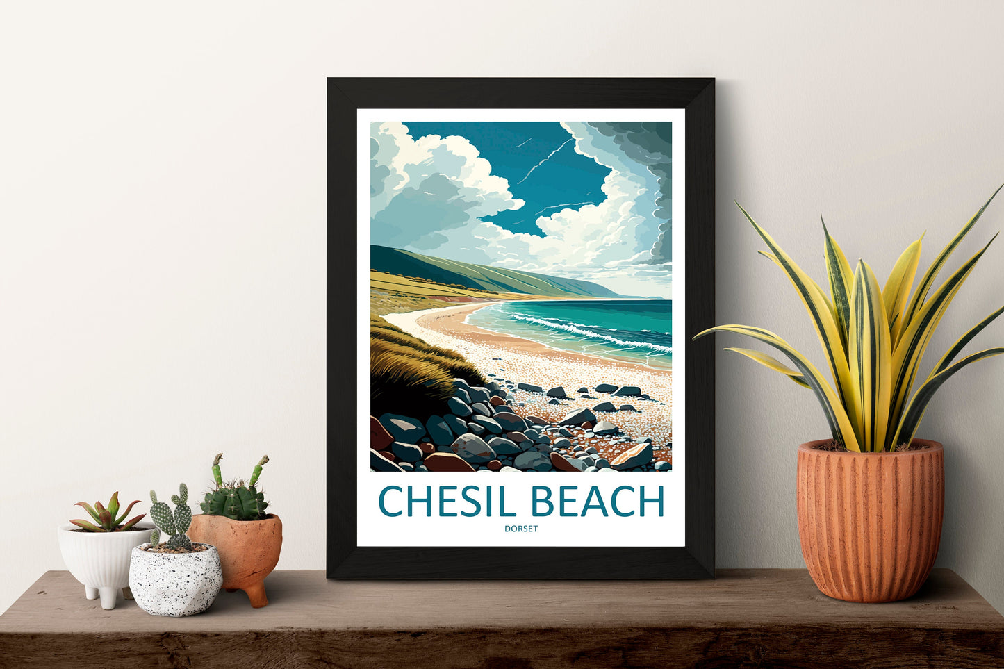 Chesil Beach Travel Print Wall Art Chesil Beach Wall Hanging Home Décor Chesil Beach Gift Art Lovers England Art Lover Gift Chesil Beach