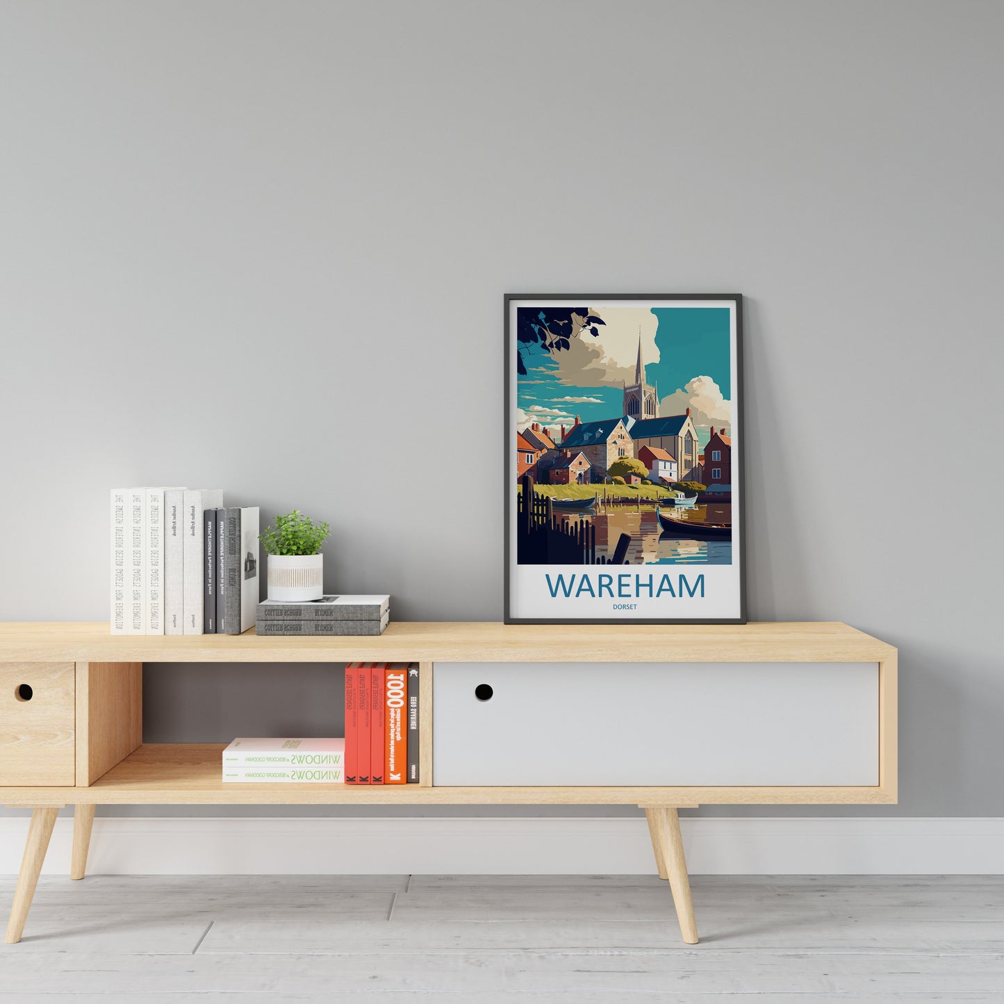Wareham Travel Print Wall Art Wareham Wall Hanging Home Décor Wareham Gift Art Lovers England Art Lover Gift Wareham Wall Art Poster
