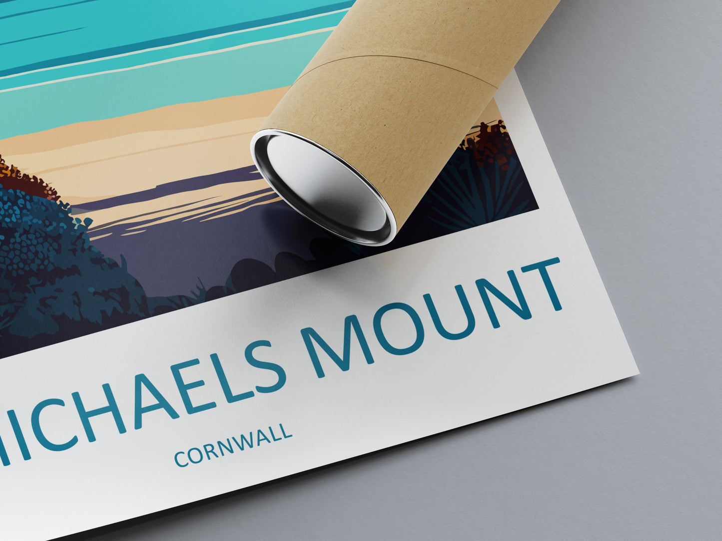 St Michaels Mount Travel Print Wall Art St Michaels Mount Wall Hanging Home Décor St Michaels Mount Gift Art Lovers England Art Lover Gift