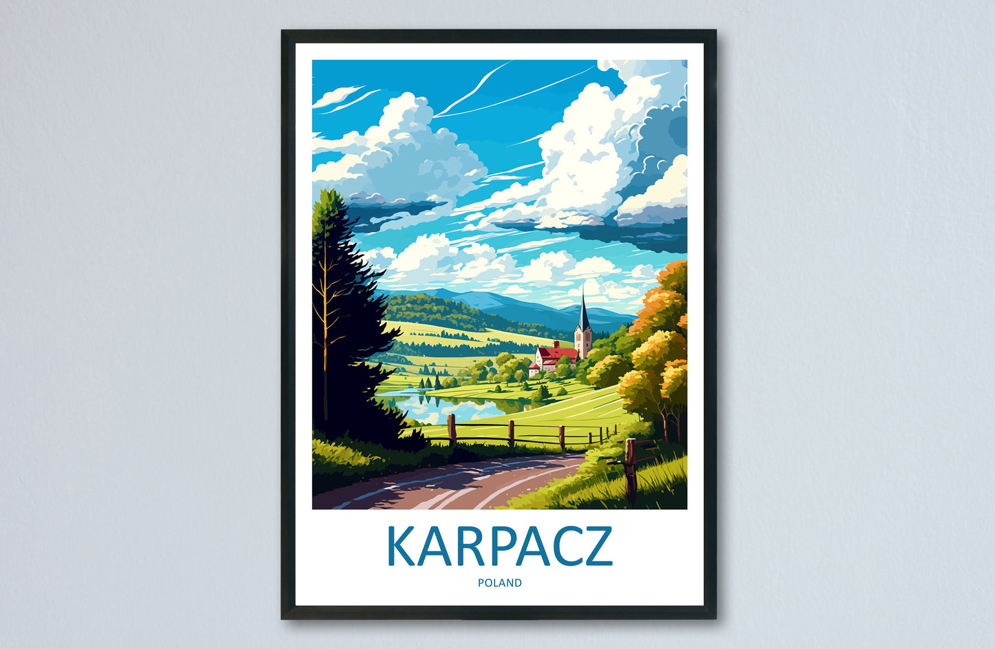 Karpacz Travel Print Wall Art Karpacz Wall Hanging Home Décor Karpacz Gift Art Lovers Poland Art Lover Gift Karpacz Travel Wall Art