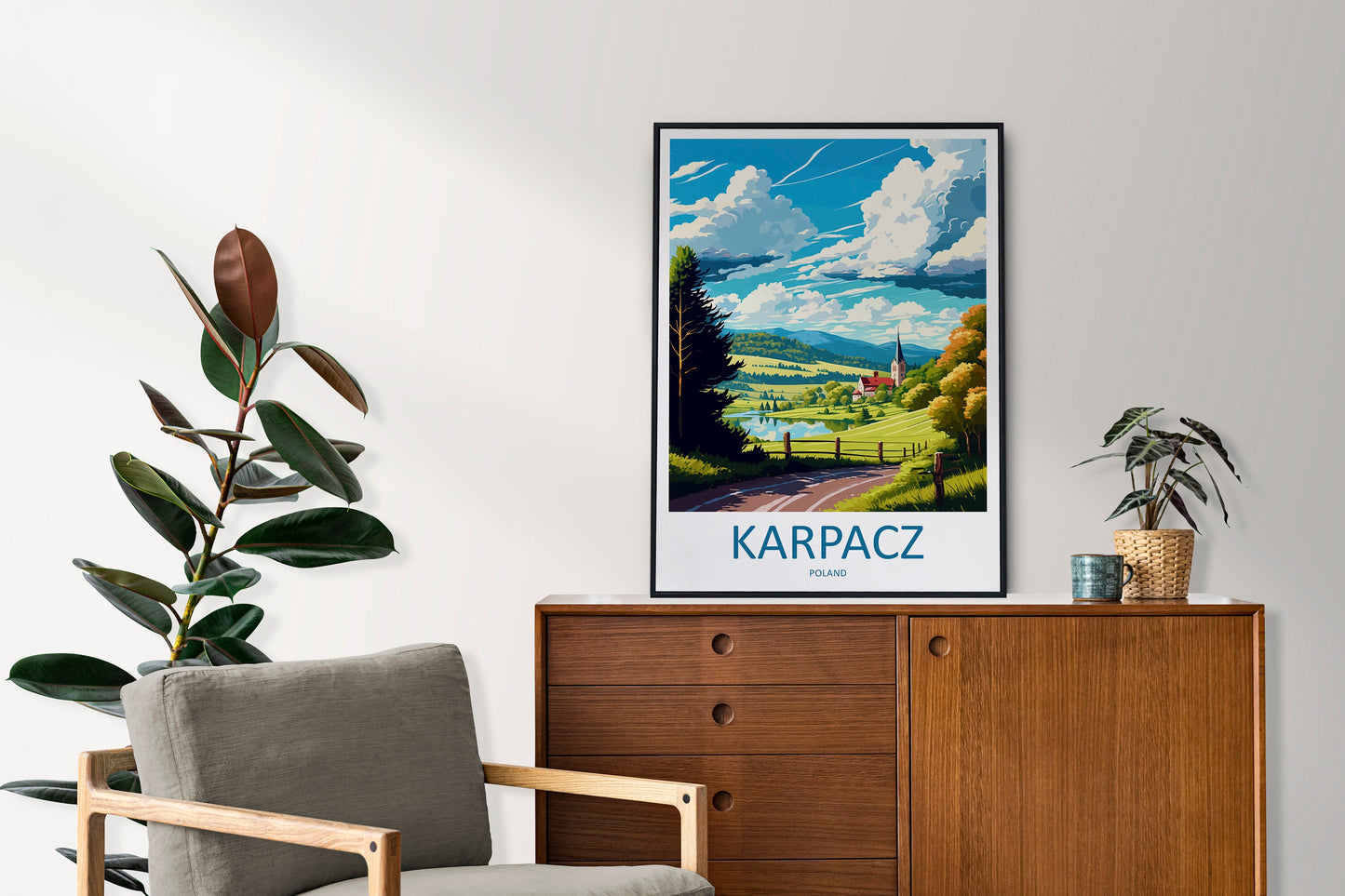 Karpacz Travel Print Wall Art Karpacz Wall Hanging Home Décor Karpacz Gift Art Lovers Poland Art Lover Gift Karpacz Travel Wall Art
