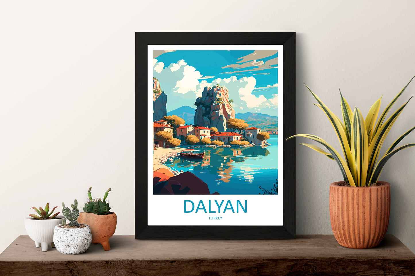 Dalyan Travel Print Wall Art Dalyan Wall Hanging Home Décor Dalyan Gift Art Lovers Turkey Art Lover Gift Dalyan City Turkey Travel