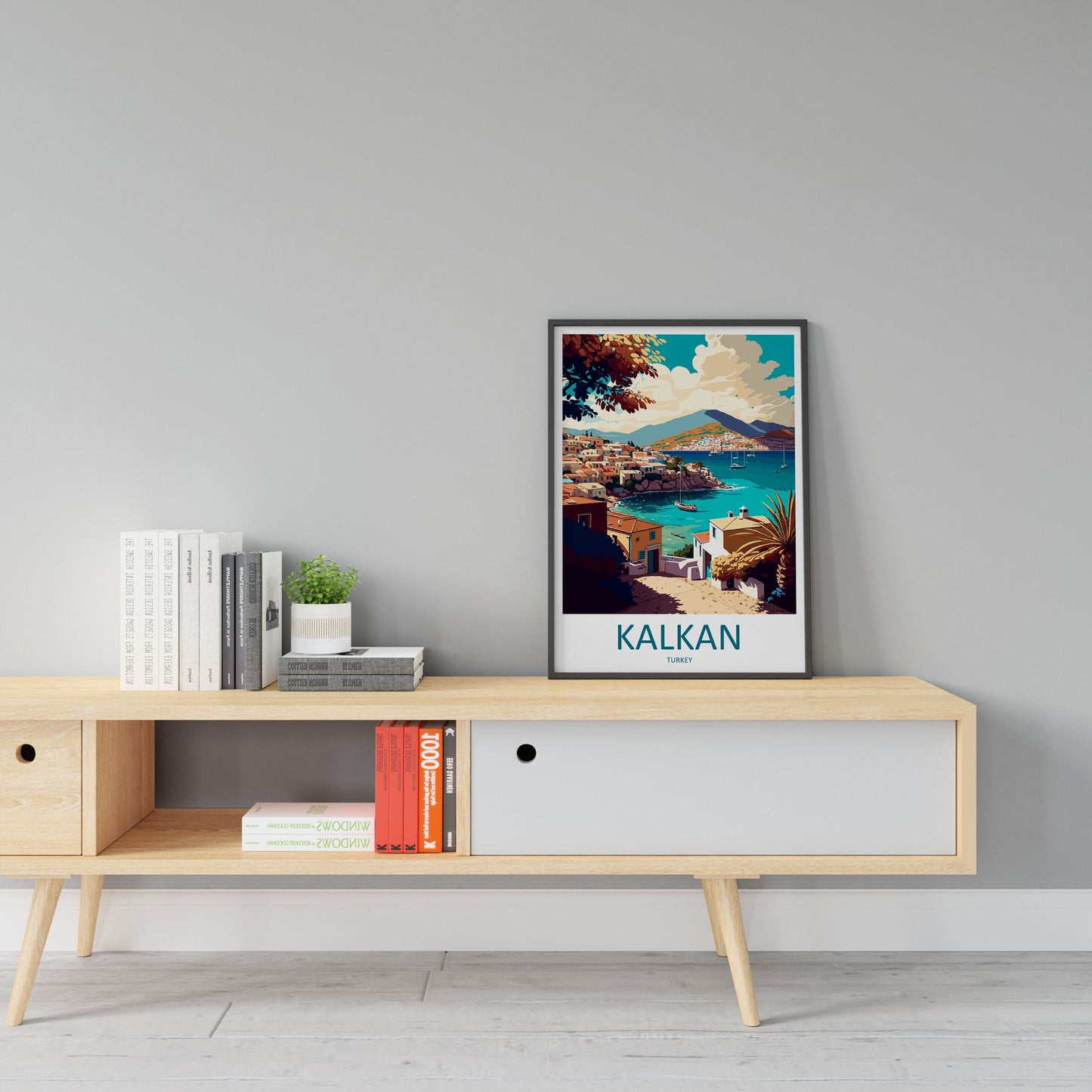 Kalkan Travel Print Wall Art Kalkan Wall Hanging Home Décor Kalkan Gift Art Lovers Turkey Art Lover Gift Kalkan City Turkey Travel