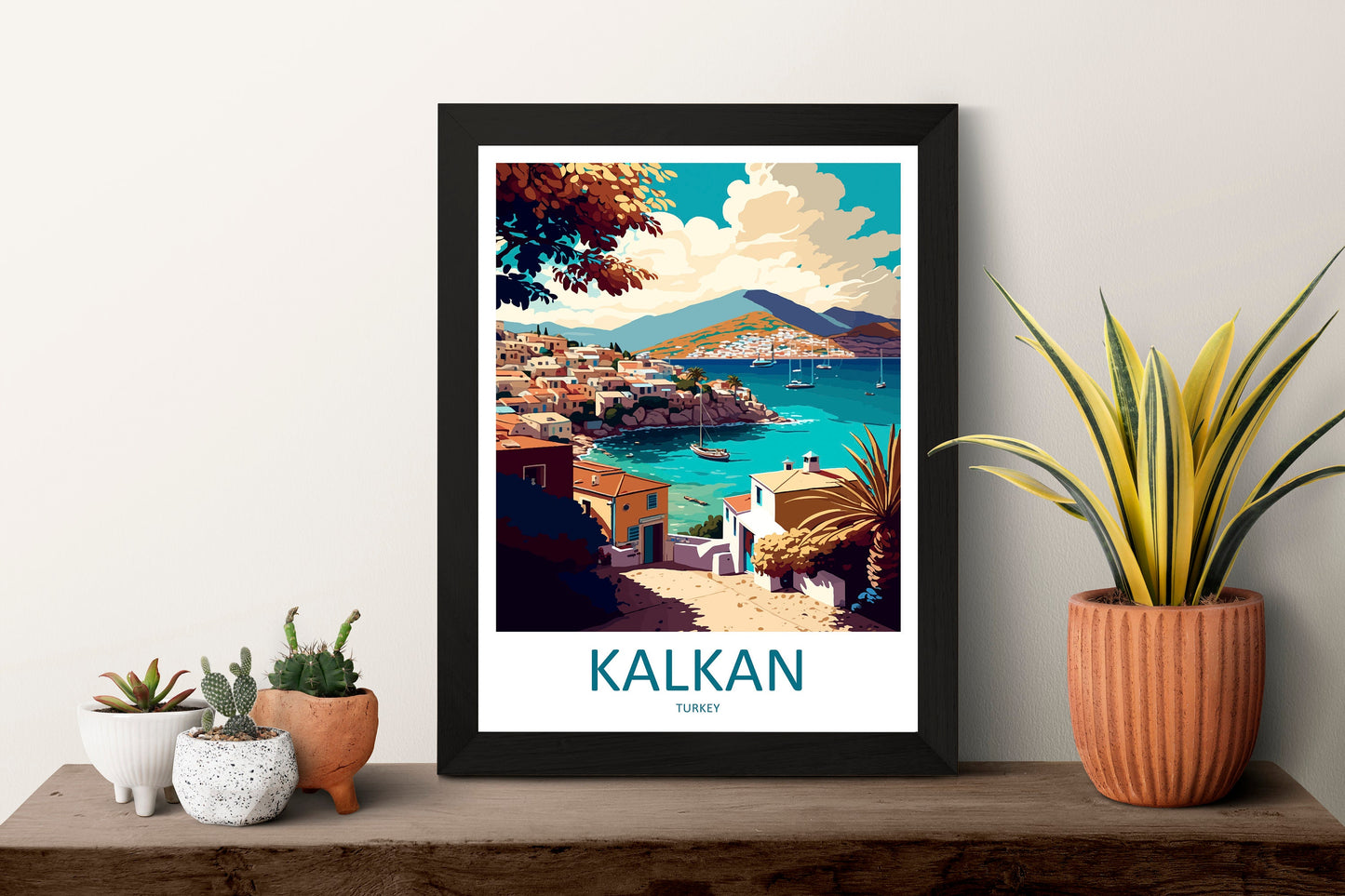 Kalkan Travel Print Wall Art Kalkan Wall Hanging Home Décor Kalkan Gift Art Lovers Turkey Art Lover Gift Kalkan City Turkey Travel