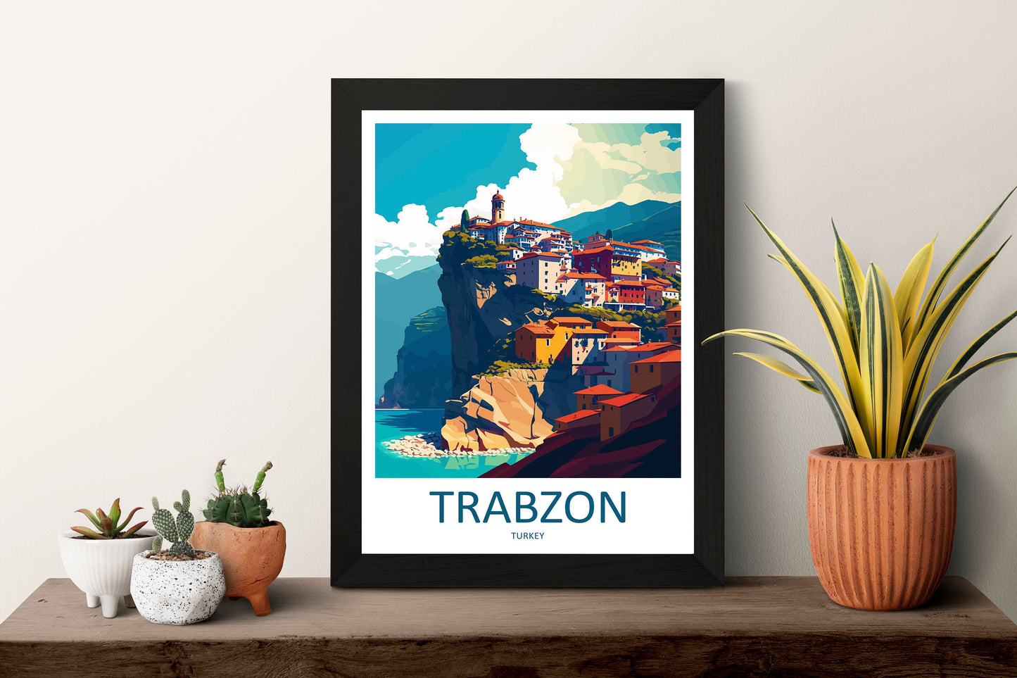 Trabzon Travel Print Wall Art Trabzon Wall Hanging Home Décor Trabzon Gift Art Lovers Turkey Art Lover Gift Trabzon Turkey Travel