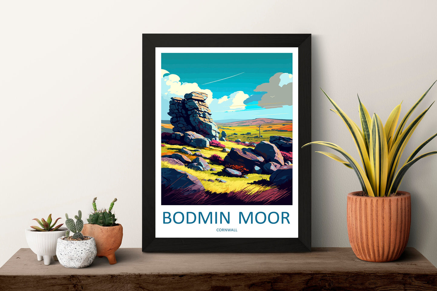 Bodmin Moor Travel Print Wall Art Bodmin Moor Wall Hanging Home Décor Bodmin Moor Gift Art Lovers England Art Lover Gift Bodmin Moor Art